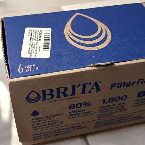 Brita Refillable Filter Packs for Pitchers Dispensers BPA Free 6 count  NEW - Picture 10 of 10